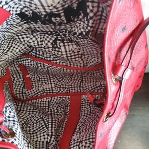 MCM limited edition tote with pouch